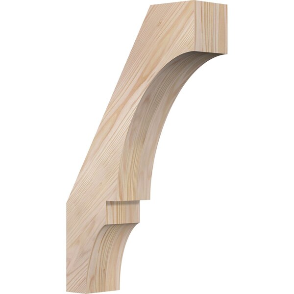 Ekena Millwork 3 1/2"W x 12"D x 20"H Balboa Smooth Knee Brace, Douglas Fir BRC04X12X20BOA00SDF - main